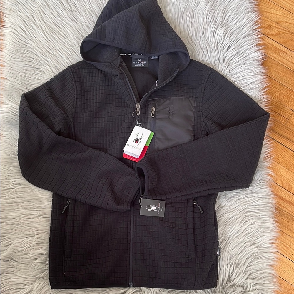 Spyder Men's Black Hooded Sweater